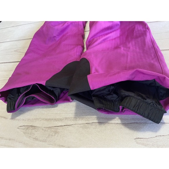 Marmot Girl’s Ski Snowboard Snow Pants in Fuschia Pink And Green Sz L - Picture 7 of 13